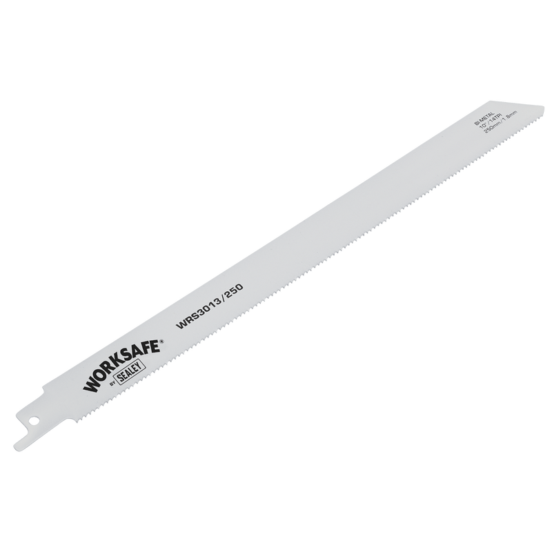 Sealey Saw Blades 250mm 14tpi Reciprocating Saw Blade - Pack of 5-WRS3013/250 5055257205383 WRS3013/250 - Buy Direct from Spare and Square