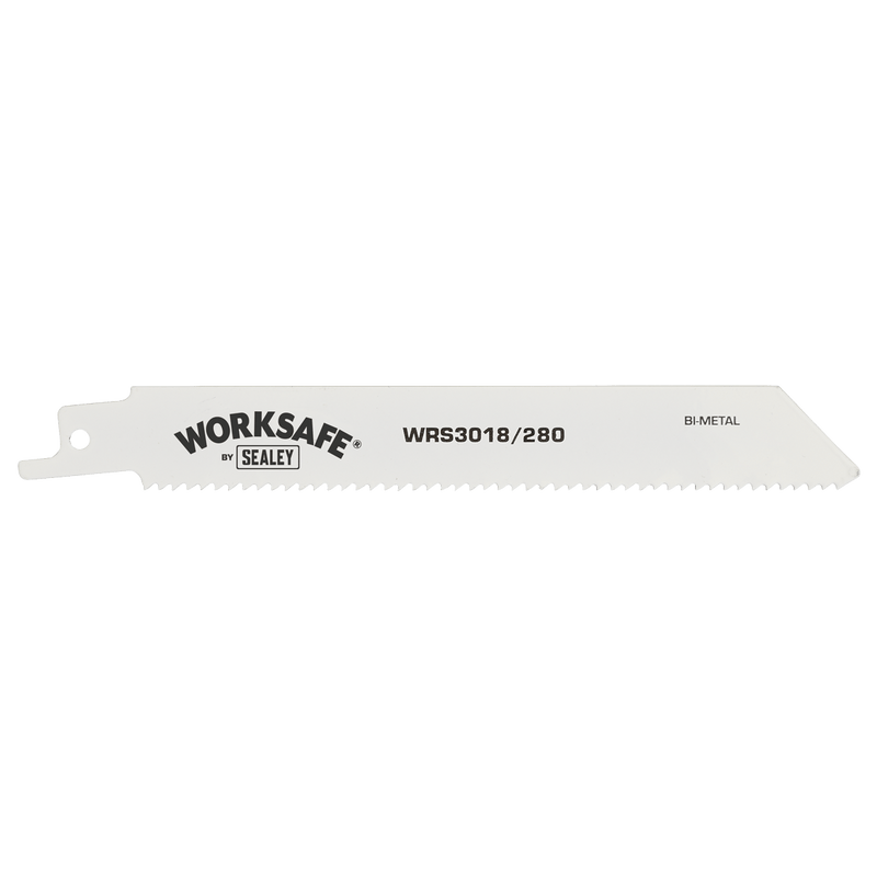 Sealey Saw Blades 280mm 10tpi Reciprocating Saw Blade - Pack of 5-WRS3018/280 5055257205406 WRS3018/280 - Buy Direct from Spare and Square