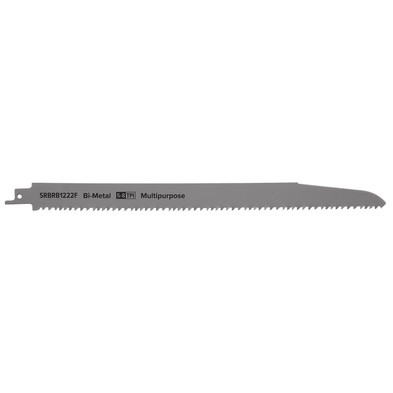 Sealey Saw Blades 300mm 5-8tpi Reciprocating Saw Blade Multipurpose - Pack of 5-SRBRB1222F 5054511806380 SRBRB1222F - Buy Direct from Spare and Square