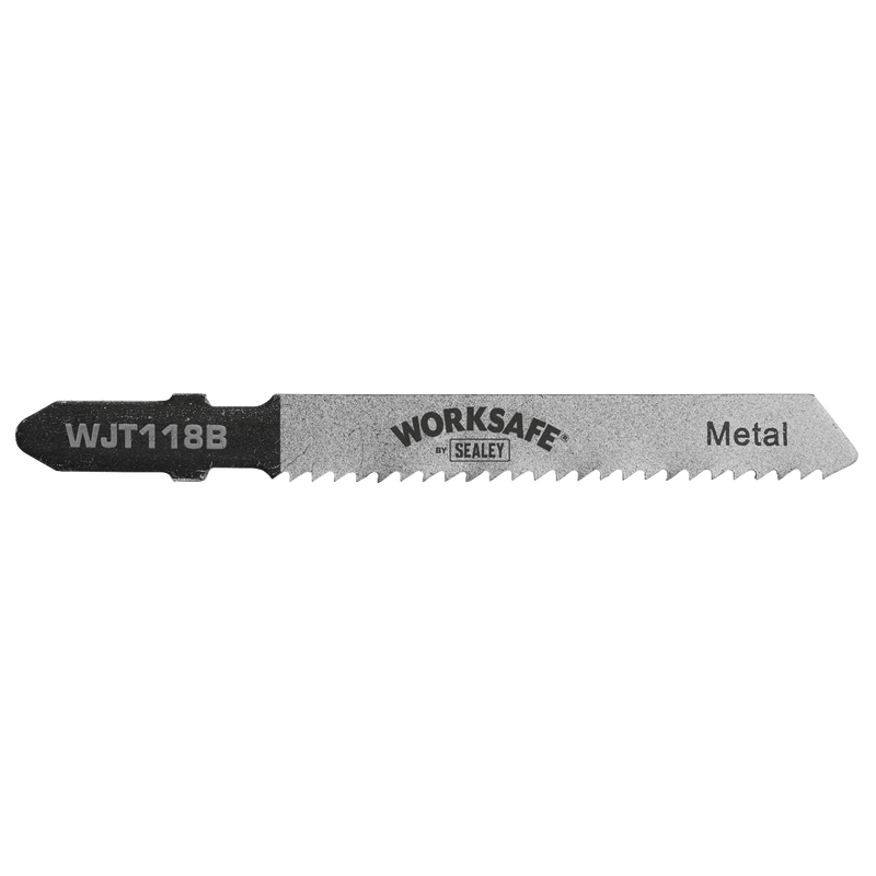 Sealey Saw Blades 55mm 12tpi Jigsaw Blade Metal - Pack of 5-WJT118B 5055257205260 WJT118B - Buy Direct from Spare and Square