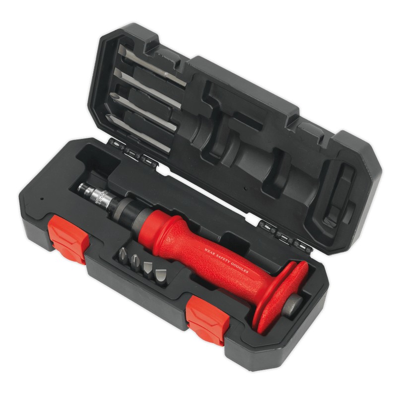 Sealey Screwdrivers 10pc Heavy-Duty Impact Driver Set with Protection Grip-AK2084 5051747354500 AK2084 - Buy Direct from Spare and Square
