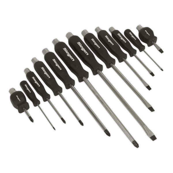 Sealey Screwdrivers 12pc Hammer-Thru Screwdriver Set-S0641 5024209831048 S0641 - Buy Direct from Spare and Square