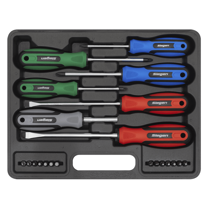 Sealey Screwdrivers 21pc Screwdriver Set with Storage Case-S0923 5054511966282 S0923 - Buy Direct from Spare and Square