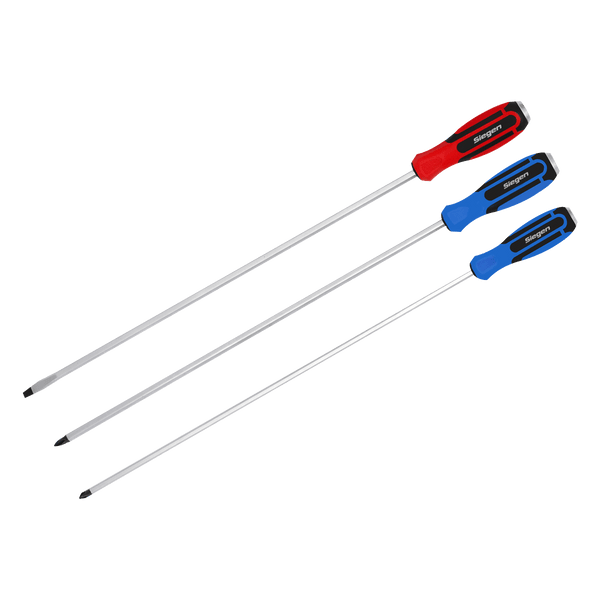 Sealey Screwdrivers 3pc 450mm Extra-Long Hammer-Thru Screwdriver Set-S0843 5054511791884 S0843 - Buy Direct from Spare and Square