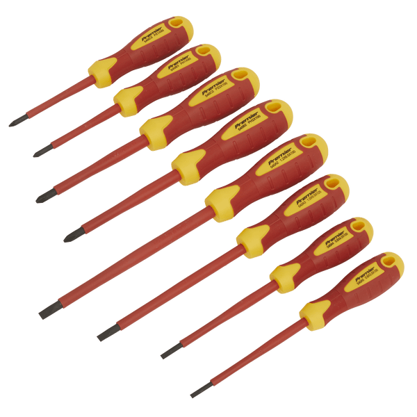 Sealey Screwdrivers 8pc Screwdriver Set - VDE Approved-AK6124 5051747981980 AK6124 - Buy Direct from Spare and Square