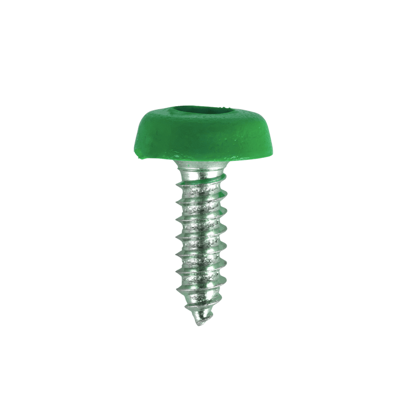 Sealey Screws & Fixings 4.8 x 18mm Green Numberplate Screw - Pack of 50-PTNPG 5054630246975 PTNPG - Buy Direct from Spare and Square