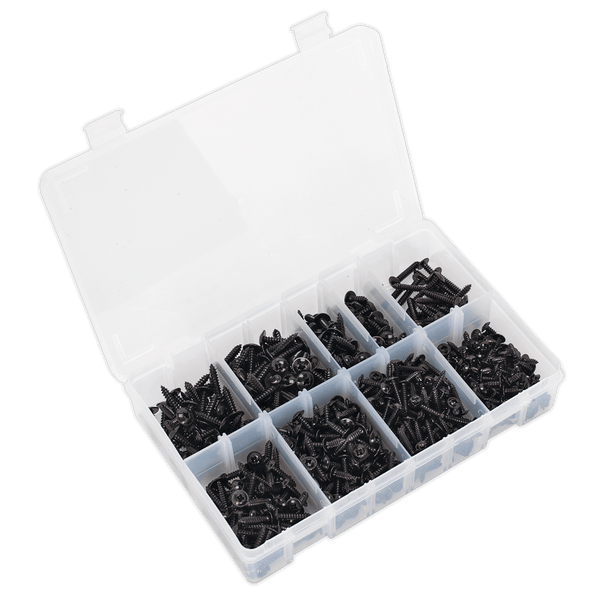 Sealey Screws & Fixings 700pc Self-Tapping Flanged Head Screw Assortment-AB066STBK 5054511056976 AB066STBK - Buy Direct from Spare and Square