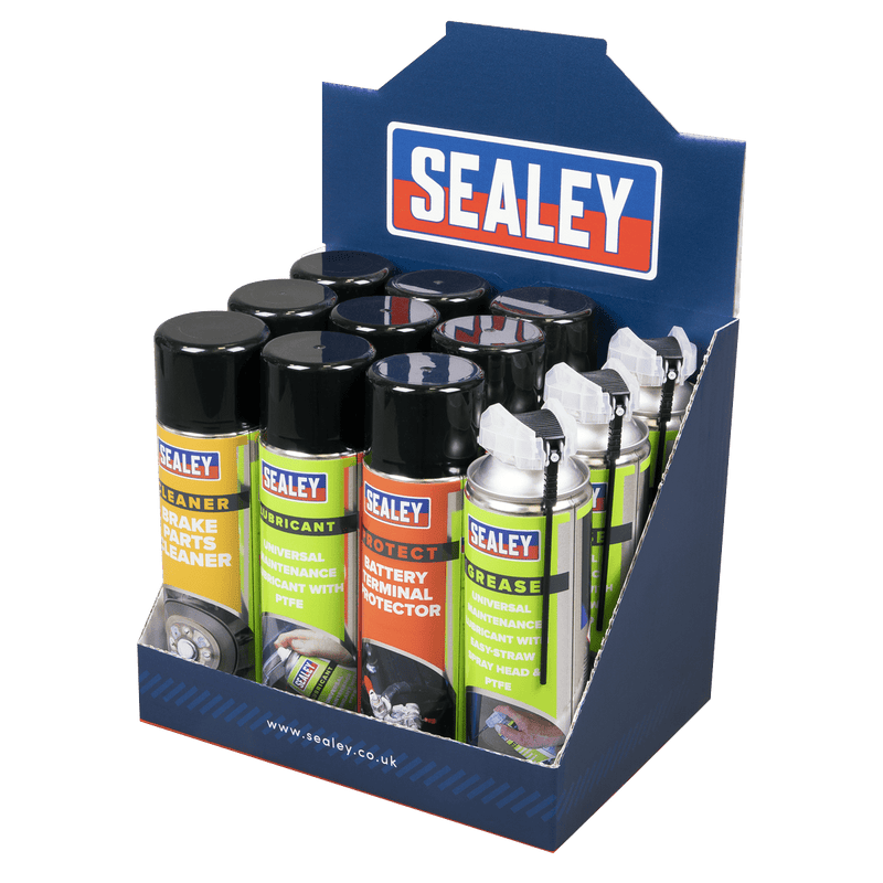 Sealey SCS Aerosol Display Box Only 12pc Capacity 5054511172478 SCSDB12 - Buy Direct from Spare and Square