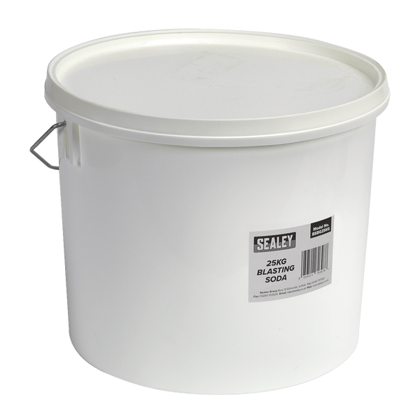 Sealey Shot Blasting 25kg Blasting Soda - Tub-BSBG25KG 5054511703078 BSBG25KG - Buy Direct from Spare and Square