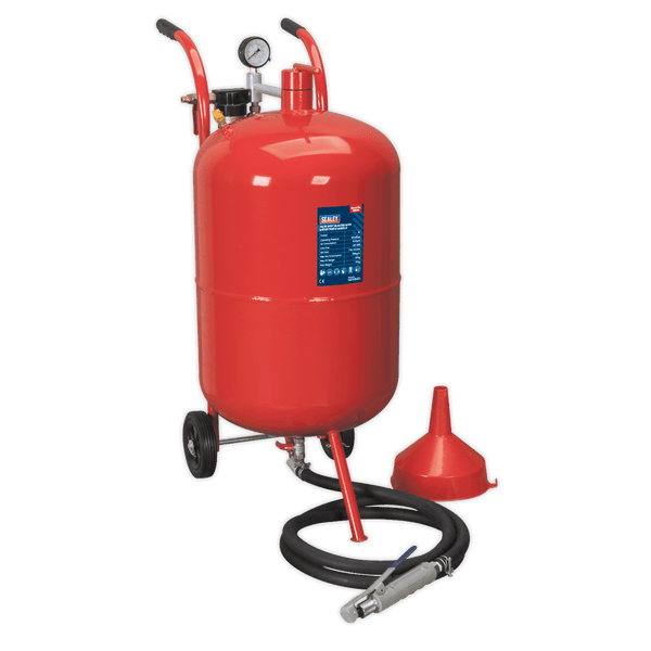 Sealey Shot Blasting 75L Shot Blaster with Water Trap & Wheels-SB998 5051747498709 SB998 - Buy Direct from Spare and Square