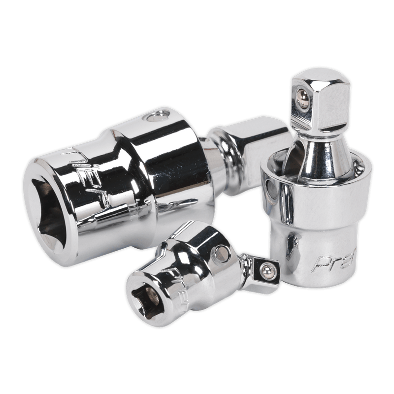 Sealey Socket Accessories 3pc Universal Joint Set-AK27371 5054511130690 AK27371 - Buy Direct from Spare and Square