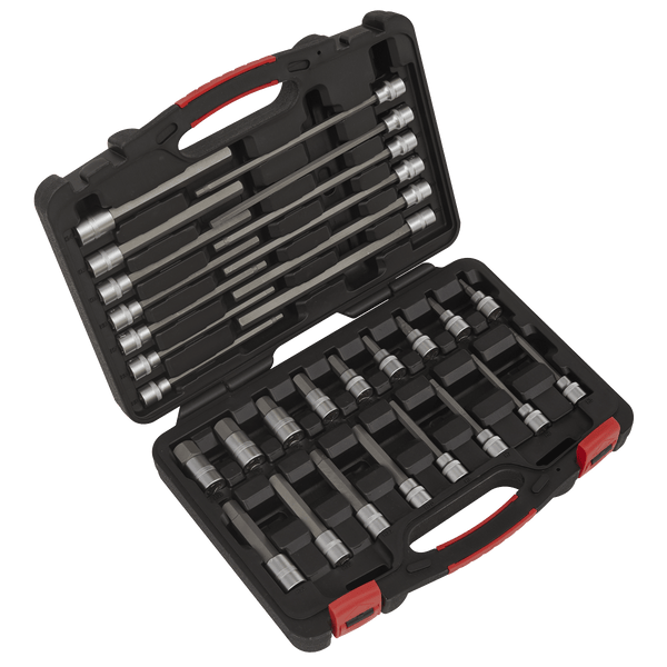 Sealey Socket & Bit Sets 30pc 3/8"Sq Drive Hex Socket Bit Set - Platinum Series-AK89000 5054511845372 AK89000 - Buy Direct from Spare and Square