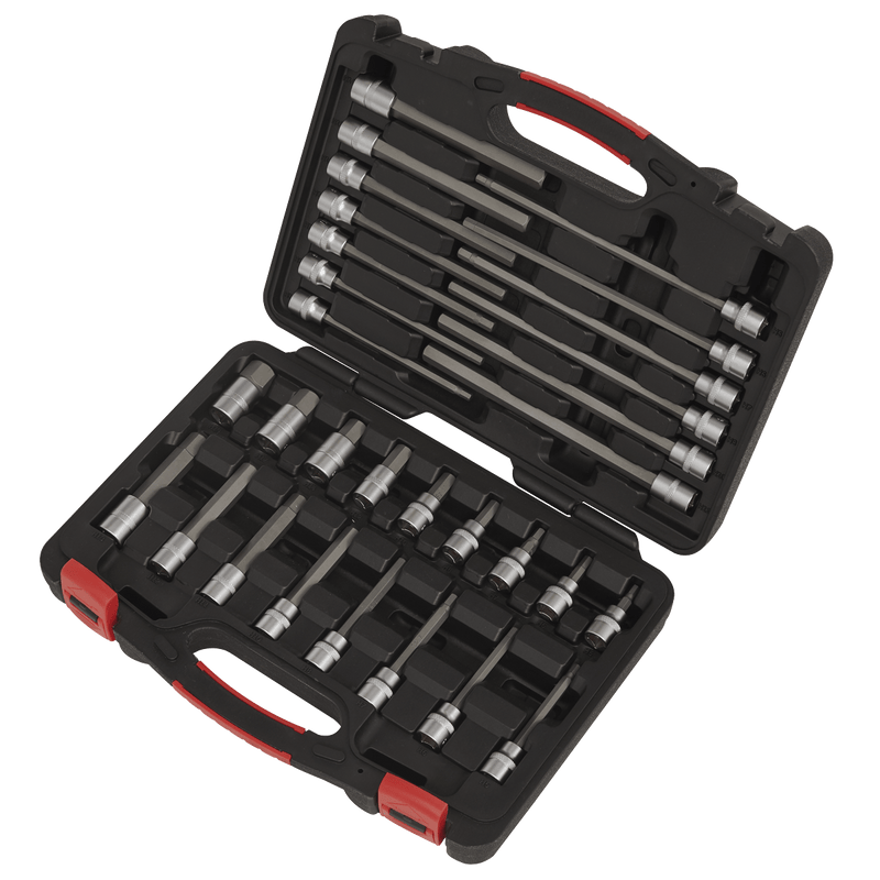 Sealey Socket & Bit Sets 30pc 3/8"Sq Drive Hex Socket Bit Set - Platinum Series-AK89000 5054511845372 AK89000 - Buy Direct from Spare and Square
