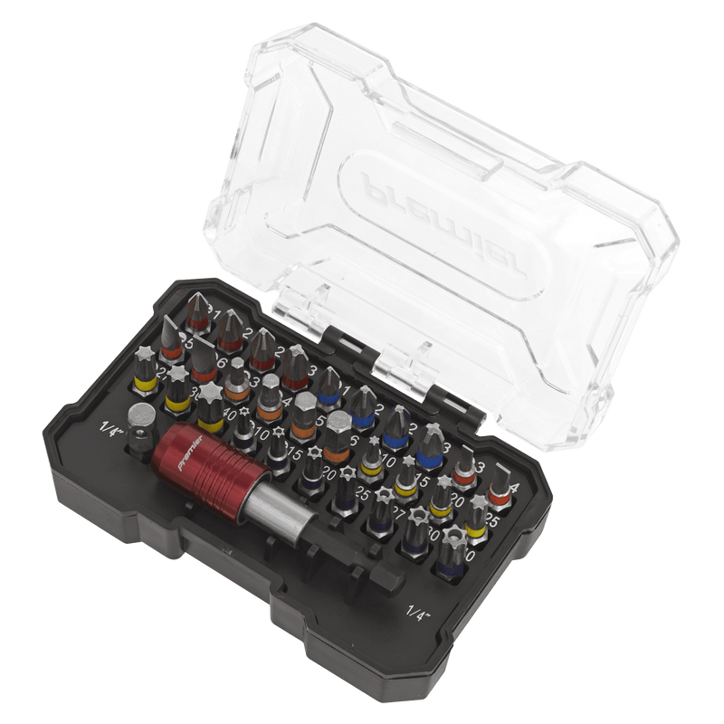 Sealey Socket & Bit Sets 32pc Colour-Coded Bit Set-AK2110 5054630189081 AK2110 - Buy Direct from Spare and Square