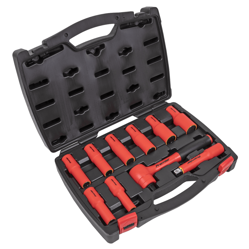 Sealey Socket Sets 10pc 1/2"Sq Drive Insulated Socket Set - VDE Approved-AK7943 5054511796001 AK7943 - Buy Direct from Spare and Square