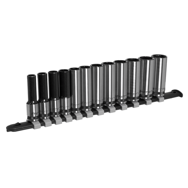 Sealey Socket Sets 12pc 3/8"Sq Drive Deep Socket Set - Black Series-AK7993 5054630055454 AK7993 - Buy Direct from Spare and Square