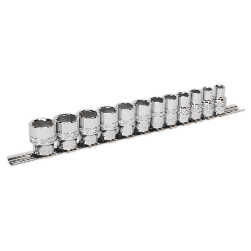 Sealey Socket Sets 12pc 3/8"Sq Drive Lock-On™ Socket Set-AK2741 5054511012200 AK2741 - Buy Direct from Spare and Square