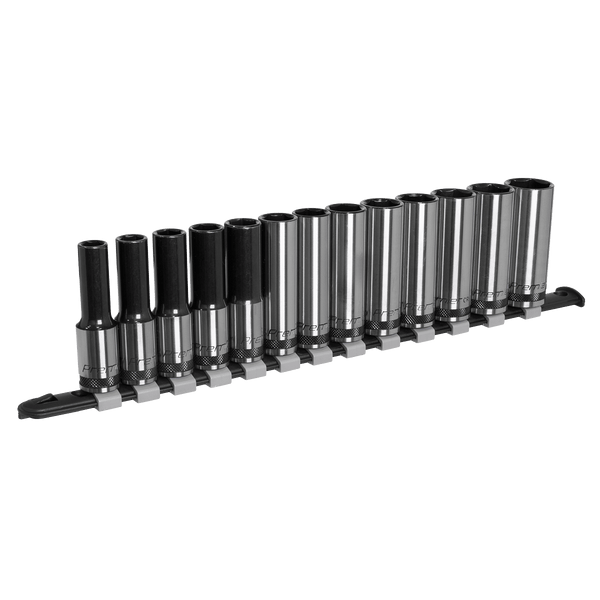 Sealey Socket Sets 13pc 1/2"Sq Drive Deep Socket Set - Black Series-AK7995 5054630055430 AK7995 - Buy Direct from Spare and Square