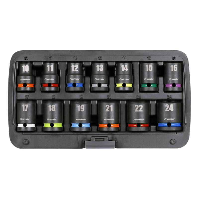 Sealey Socket Sets 13pc 1/2"Sq Drive Impact Socket Set-AK5617M 5054630149726 AK5617M - Buy Direct from Spare and Square