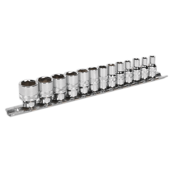 Sealey Socket Sets 13pc 1/4"Sq Drive Lock-On™ Socket Set-AK2746 5054511117462 AK2746 - Buy Direct from Spare and Square
