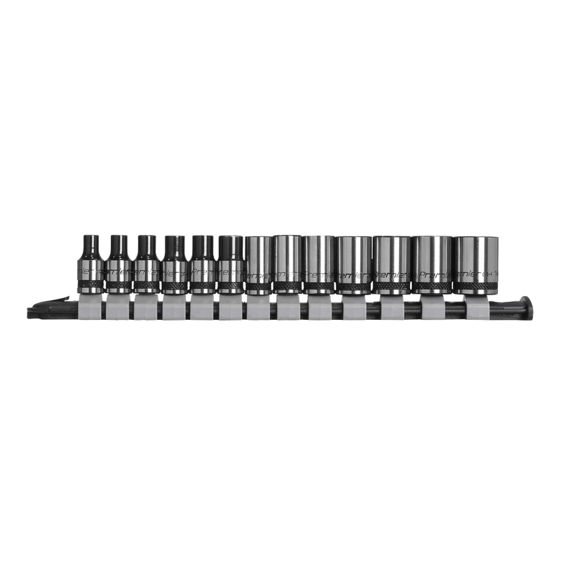 Sealey Socket Sets 13pc 1/4"Sq Drive Socket Set - Black Series-AK7990 5054630055423 AK7990 - Buy Direct from Spare and Square