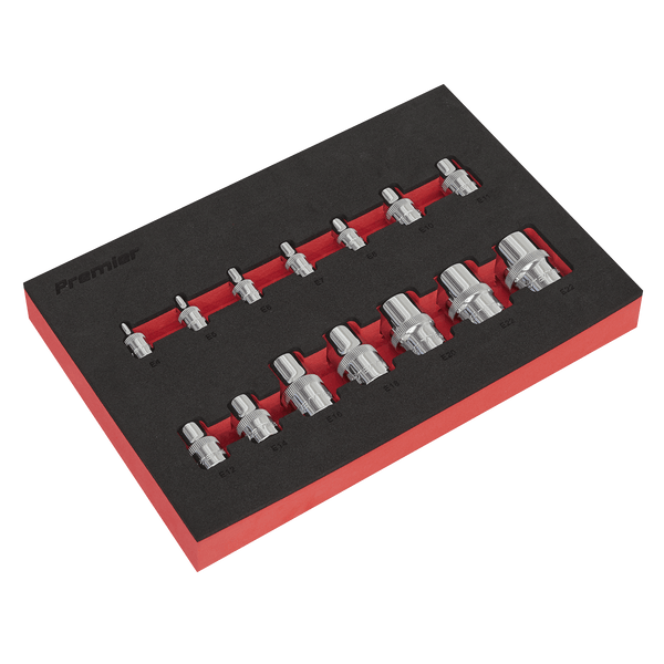 Sealey Socket Sets 14pc 1/4", 3/8" & 1/2"Sq Drive TRX-Star* Socket Set-AK61807 5054511559958 AK61807 - Buy Direct from Spare and Square