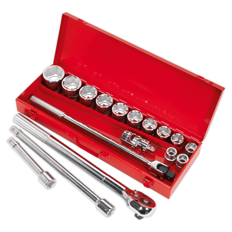 Sealey Socket Sets 17pc 3/4"Sq Drive Socket Set-AK2597 5051747784178 AK2597 - Buy Direct from Spare and Square