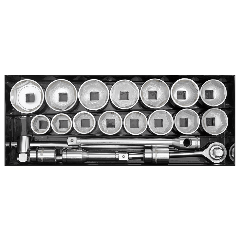 Sealey Socket Sets 21pc 1"Sq Drive Socket Set-S0768 5024209949880 S0768 - Buy Direct from Spare and Square