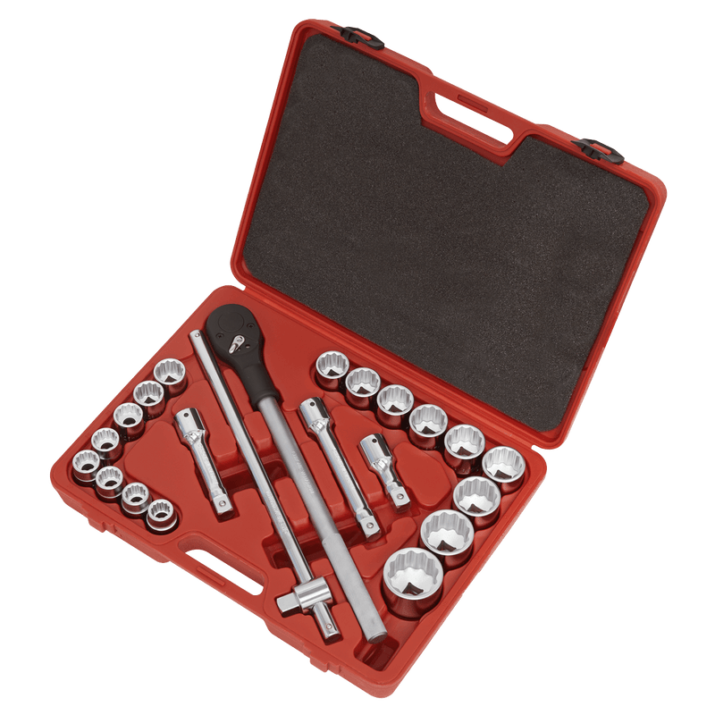 Sealey Socket Sets 22pc 3/4"Sq Drive 12-point WallDrive® Socket Set-AK2598 5024209114073 AK2598 - Buy Direct from Spare and Square