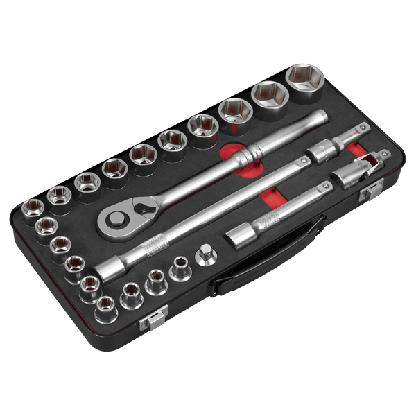 Sealey Socket Sets 24pc 1/2"Sq Drive Socket Set - Premier Platinum Series-AK7924 5054630278624 AK7924 - Buy Direct from Spare and Square