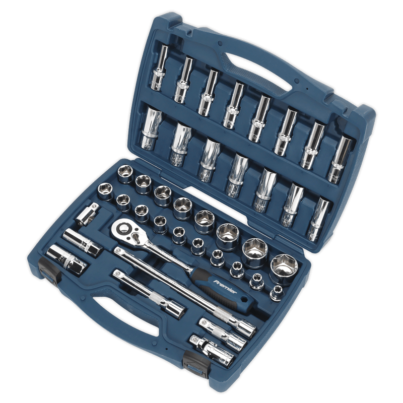 Sealey Socket Sets 41pc 1/2"Sq Drive Socket Set-AK8993 5054511137156 AK8993 - Buy Direct from Spare and Square