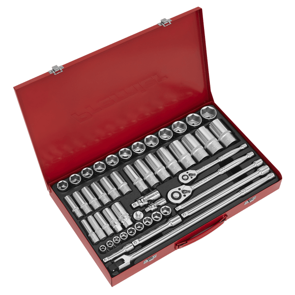 Sealey Socket Sets 50pc 3/8" & 1/2"Sq Drive Socket Set-AK6942 5054511978704 AK6942 - Buy Direct from Spare and Square
