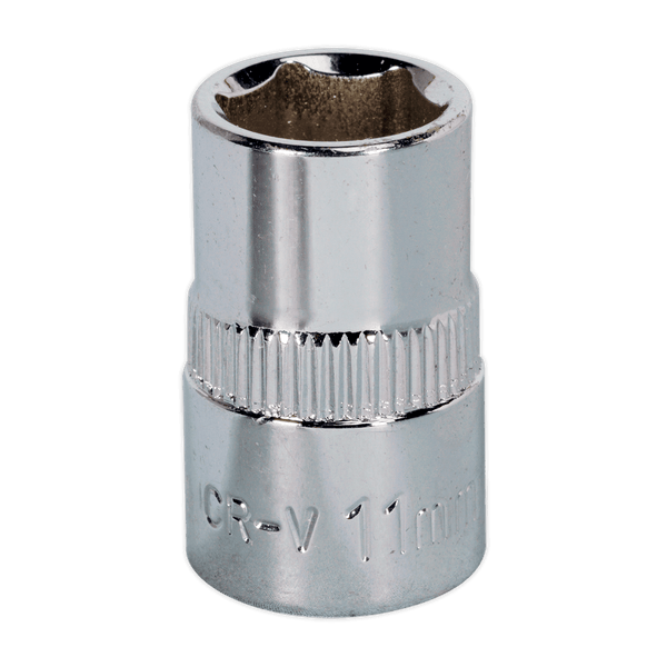 Sealey Sockets Individual 11mm 3/8"Sq Drive Fully Polished WallDrive® Socket-SP3811 5051747360518 SP3811 - Buy Direct from Spare and Square