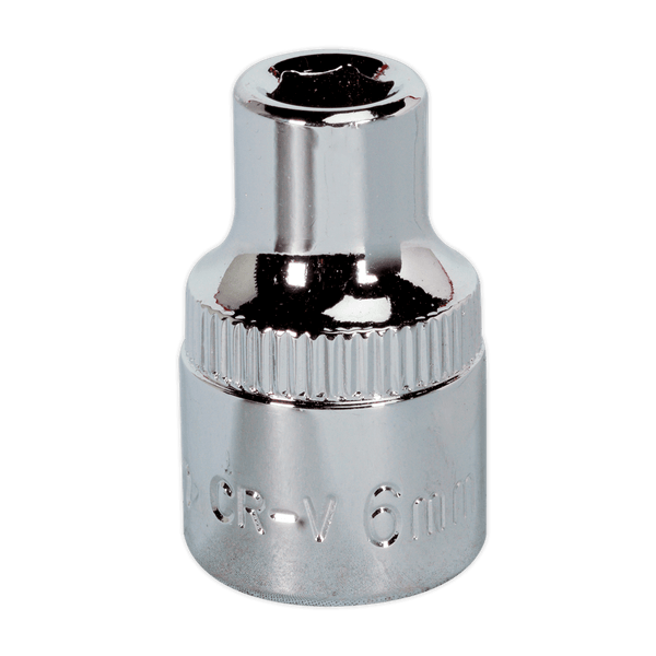 Sealey Sockets Individual 6mm 3/8"Sq Drive Fully Polished WallDrive® Socket-SP3806 5051747360426 SP3806 - Buy Direct from Spare and Square
