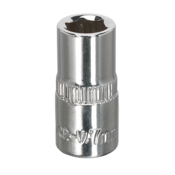 Sealey Sockets Individual 7mm 1/4"Sq Drive Fully Polished WallDrive® Socket-SP1407 5051747360877 SP1407 - Buy Direct from Spare and Square