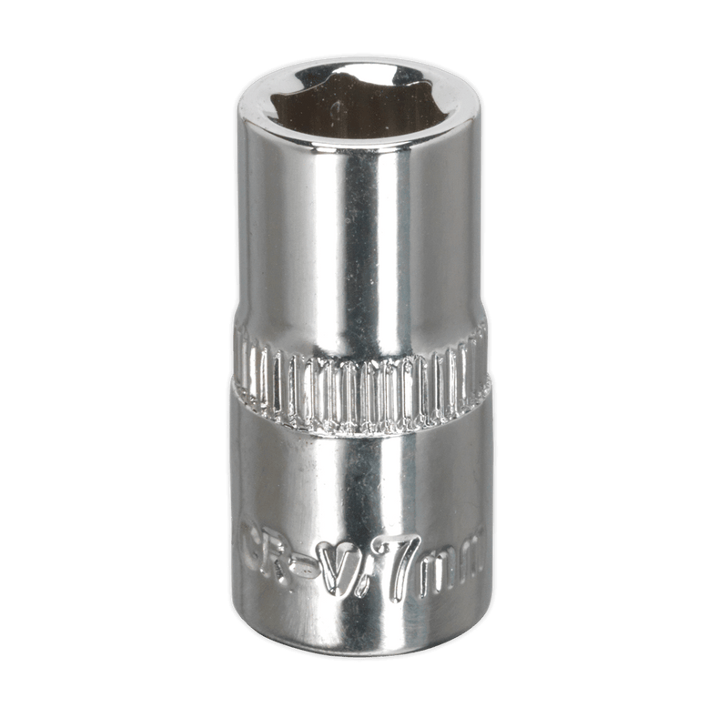 Sealey Sockets Individual 7mm 1/4"Sq Drive Fully Polished WallDrive® Socket-SP1407 5051747360877 SP1407 - Buy Direct from Spare and Square