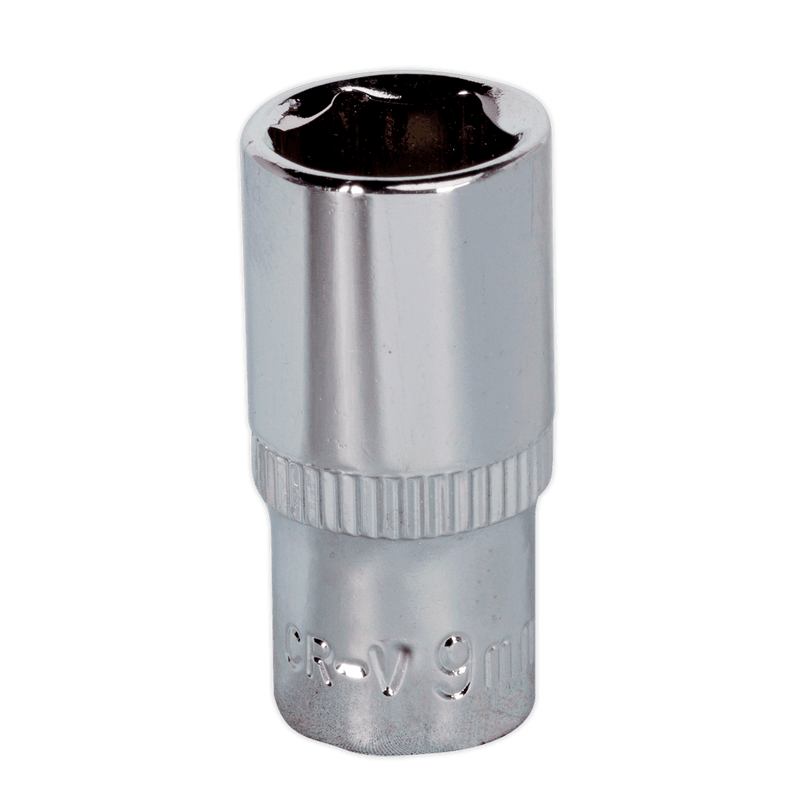 Sealey Sockets Individual 9mm 1/4"Sq Drive Fully Polished WallDrive® Socket-SP1409 5051747360914 SP1409 - Buy Direct from Spare and Square