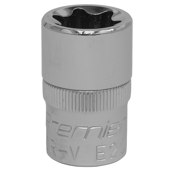 Sealey Sockets Individual E20 1/2"Sq Drive TRX-Star* Socket-SET012 5054511781076 SET012 - Buy Direct from Spare and Square
