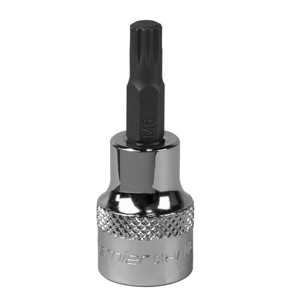 Sealey Sockets Individual M6 3/8"Sq Drive Spline Socket Bit-SBS004 5054511780635 SBS004 - Buy Direct from Spare and Square