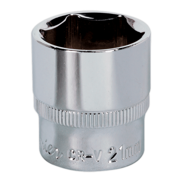 Sealey Sockets Individual WallDrive® Socket 21mm 3/8"Sq Drive Fully Polished-SP3821 5051747360761 SP3821 - Buy Direct from Spare and Square