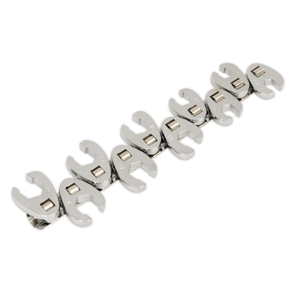 Sealey Spanners 10pc 3/8"Sq Drive Flare Nut Crow's Foot Spanner Set-S0845 5051747483996 S0845 - Buy Direct from Spare and Square