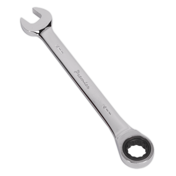 Sealey Spanners 14mm Ratchet Combination Spanner-RCW14 5024209038621 RCW14 - Buy Direct from Spare and Square