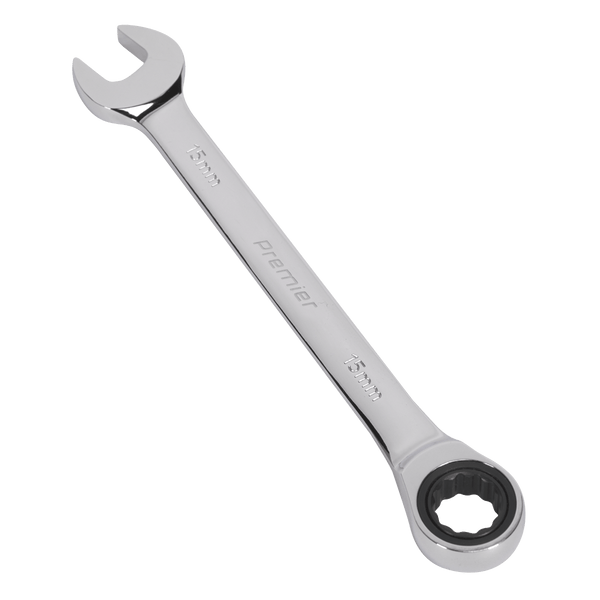 Sealey Spanners 15mm Ratchet Combination Spanner-RCW15 5024209038638 RCW15 - Buy Direct from Spare and Square