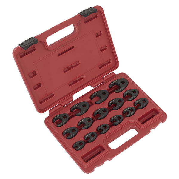 Sealey Spanners 15pc 3/8"Sq Drive Crow's Foot Spanner Set-AK5983 5051747594265 AK5983 - Buy Direct from Spare and Square