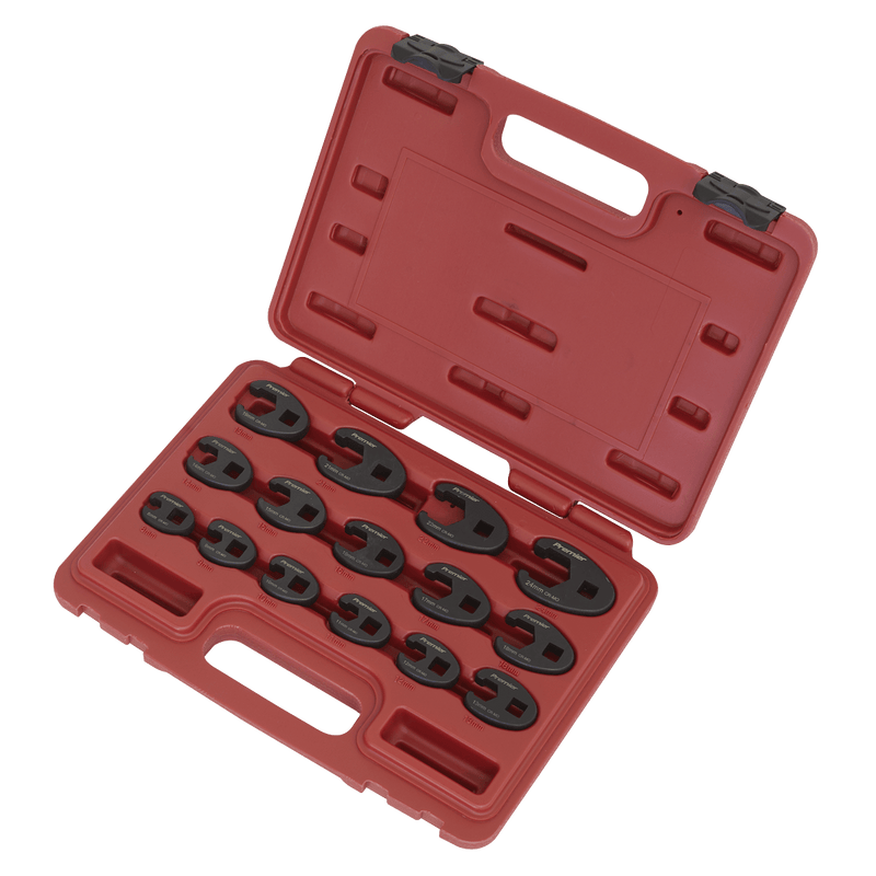 Sealey Spanners 15pc 3/8"Sq Drive Crow's Foot Spanner Set-AK5983 5051747594265 AK5983 - Buy Direct from Spare and Square