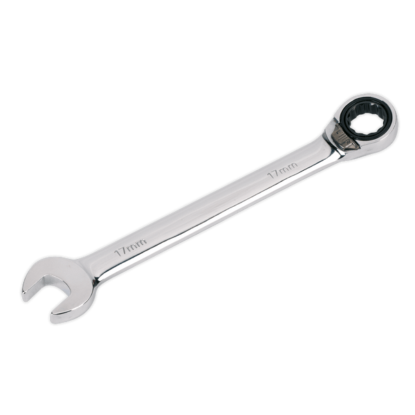Sealey Spanners 17mm Reversible Ratchet Combination Spanner-RRCW17 5024209548205 RRCW17 - Buy Direct from Spare and Square