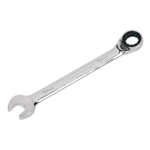 Sealey Spanners 19mm Reversible Ratchet Combination Spanner-RRCW19 5024209548267 RRCW19 - Buy Direct from Spare and Square