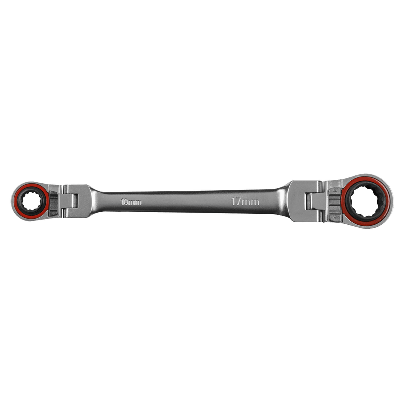 Sealey Spanners 4-in-1 Reversible Flexi-Head Ratchet Ring Spanner - Platinum Series-AK63947 5054511925340 AK63947 - Buy Direct from Spare and Square