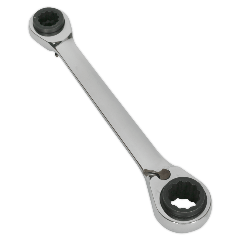 Sealey Spanners 4-in-1 Reversible Ratchet Ring Spanner-S0983 5051747740440 S0983 - Buy Direct from Spare and Square
