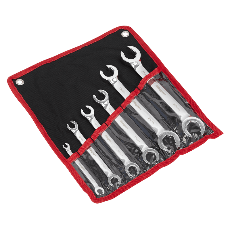 Sealey Spanners 6pc Flare Nut Spanner Set-S0767 5024209933971 S0767 - Buy Direct from Spare and Square